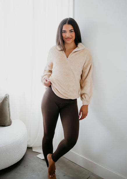 Zeya Sherpa Quarter Zip Pullover