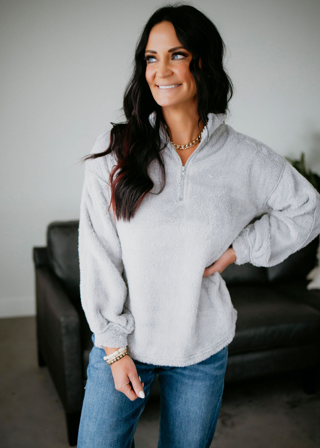 Zeya Sherpa Quarter Zip Pullover