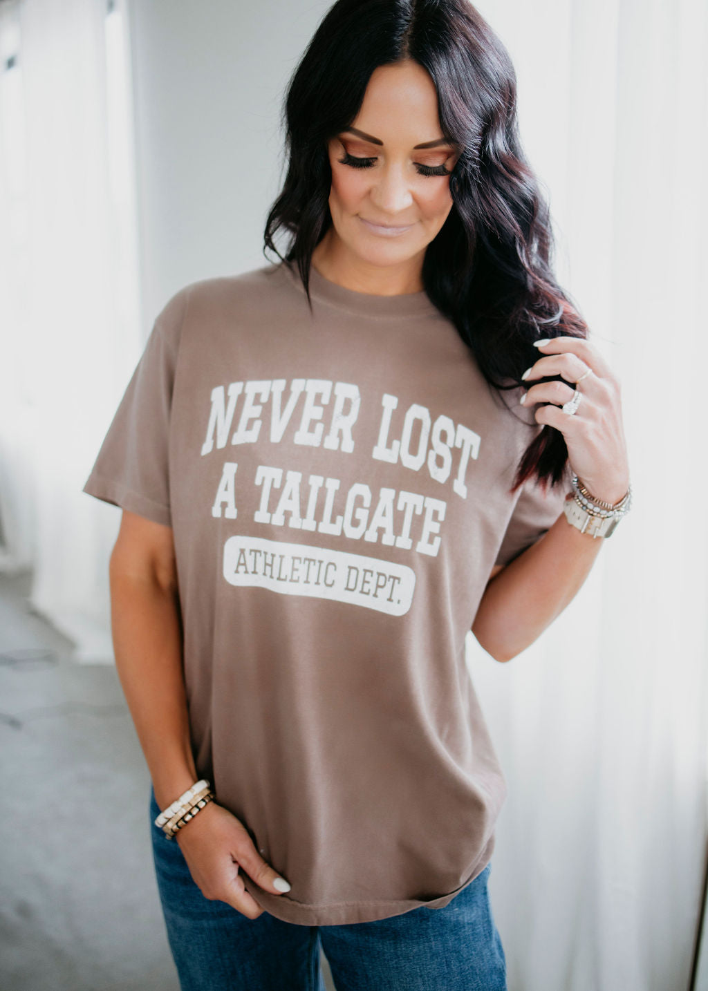 image of Never Lost a Tailgate Graphic Tee