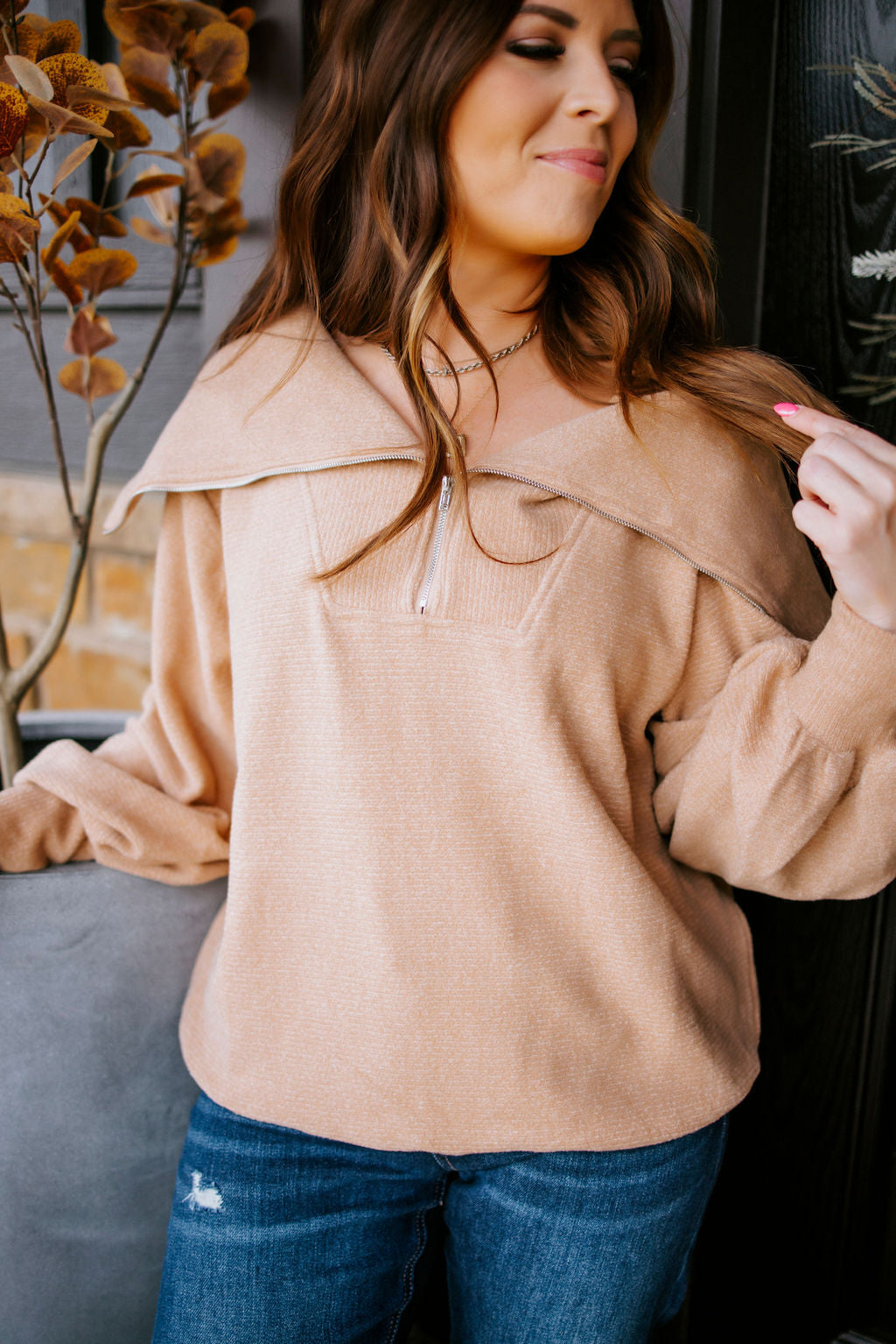 image of Glorie Ribbed Knit Pullover