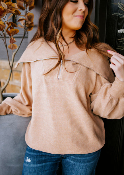 Glorie Ribbed Knit Pullover