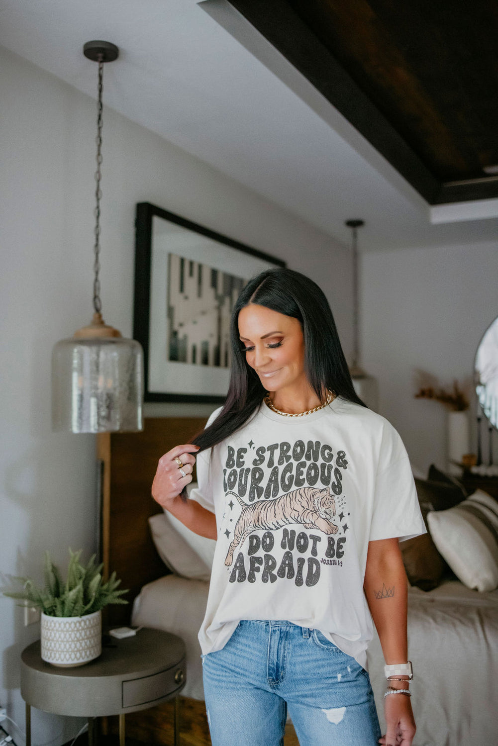 Strong and Courageous Graphic Tee