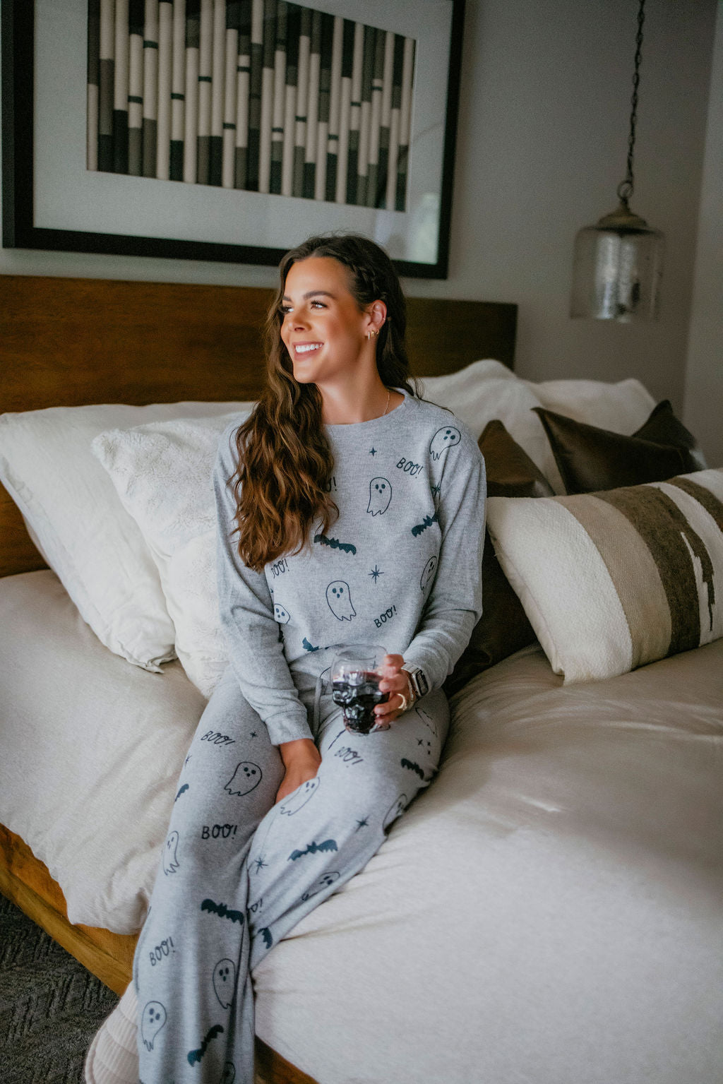 image of Halloween Boo Loungewear Set