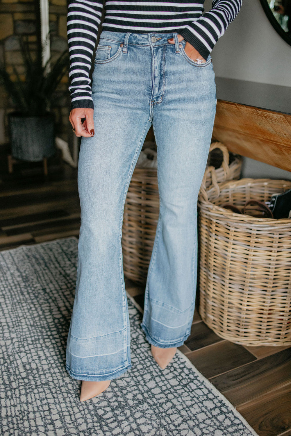 Gwen Judy Blue Flare Jean