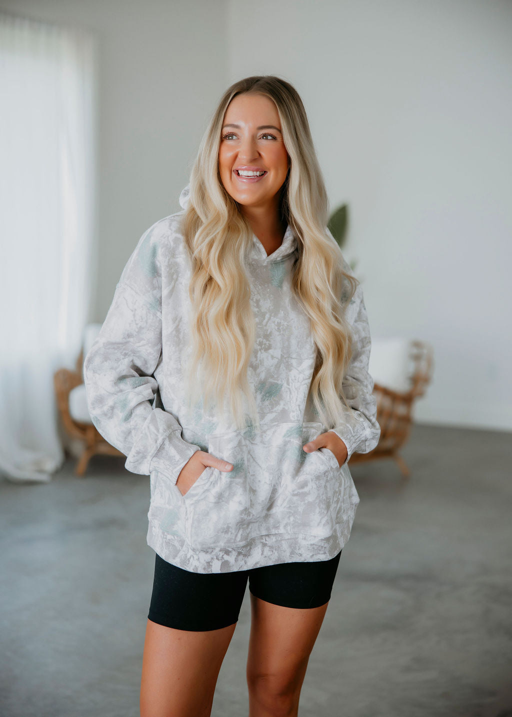 Faded Camo Hoodie by Lily & Lottie