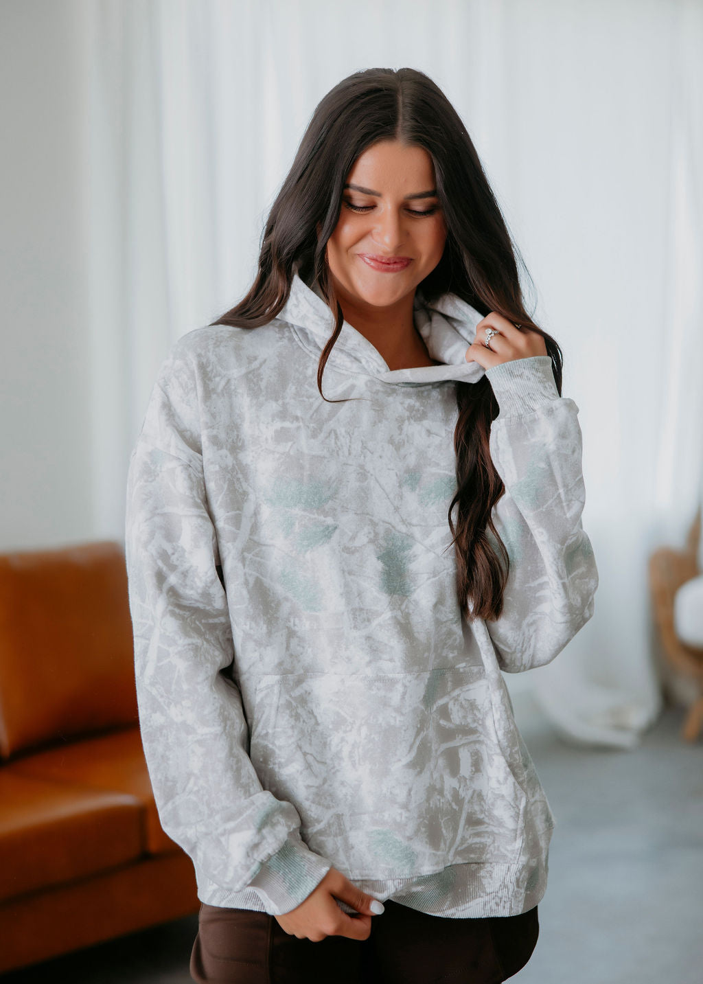 Faded Camo Hoodie by Lily & Lottie