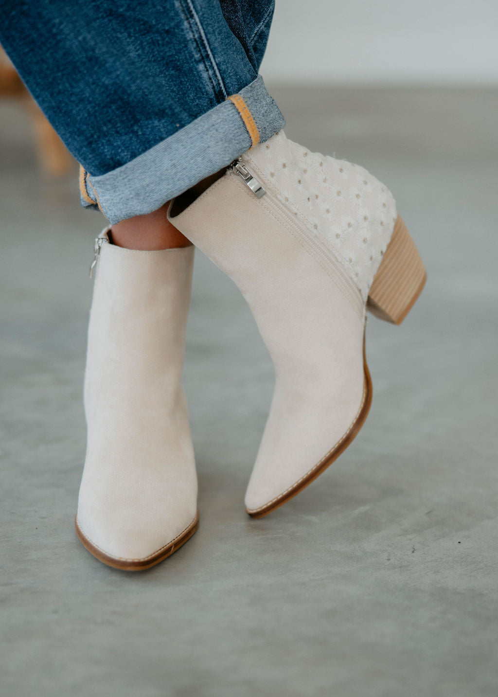 Shianne Embroidered Ankle Boot
