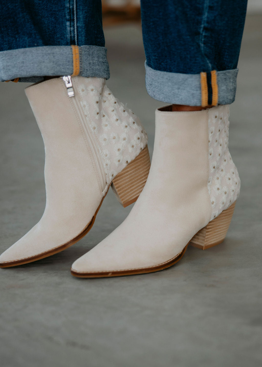 Shianne Embroidered Ankle Boot
