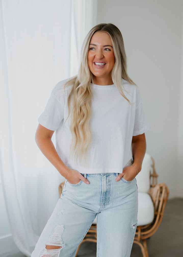 Chloe Crop Tee by Lily & Lottie