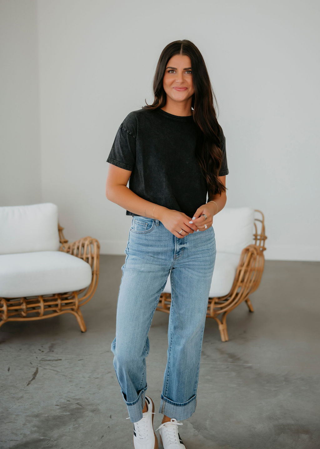 Chloe Crop Tee by Lily & Lottie