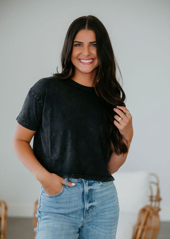 Chloe Crop Tee by Lily & Lottie