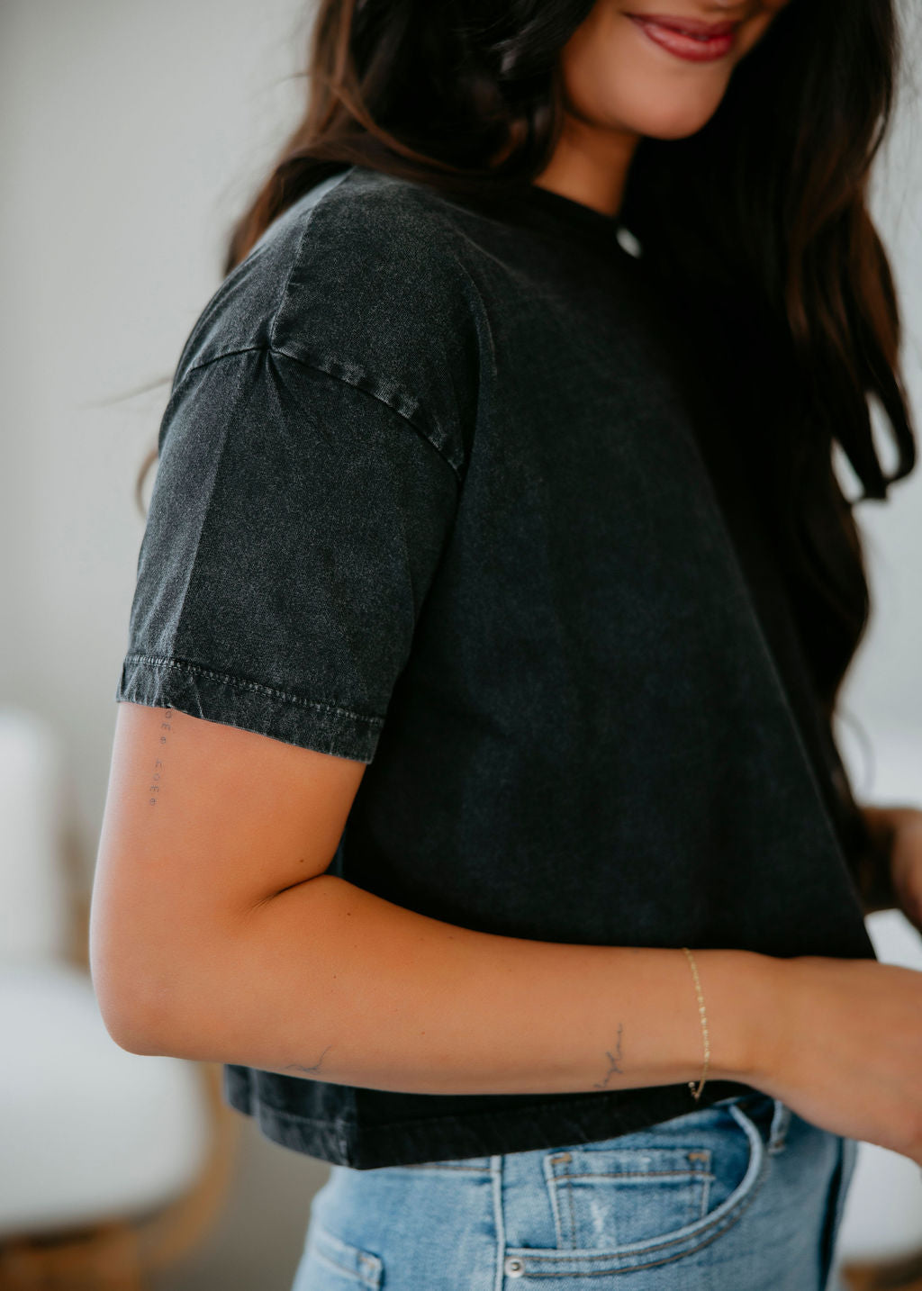 Chloe Crop Tee by Lily & Lottie