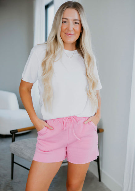 Saddi Raw Hem Sweat Shorts product view