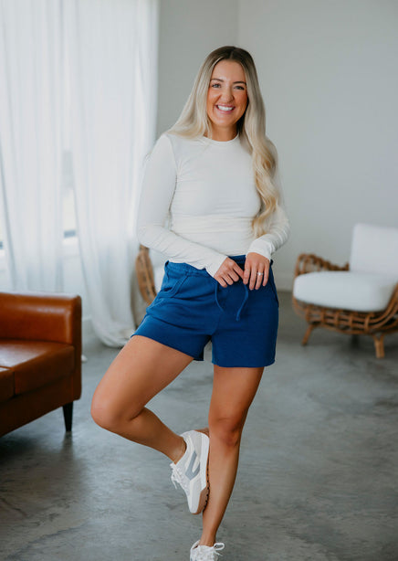 Saddi Raw Hem Sweat Shorts product view