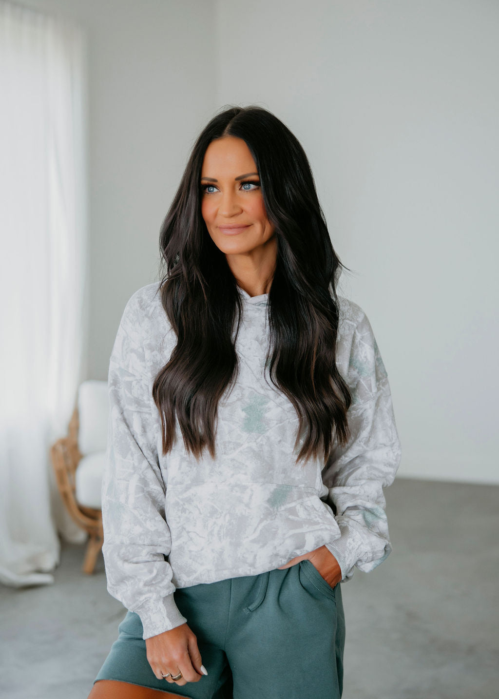 Faded Camo Hoodie by Lily & Lottie