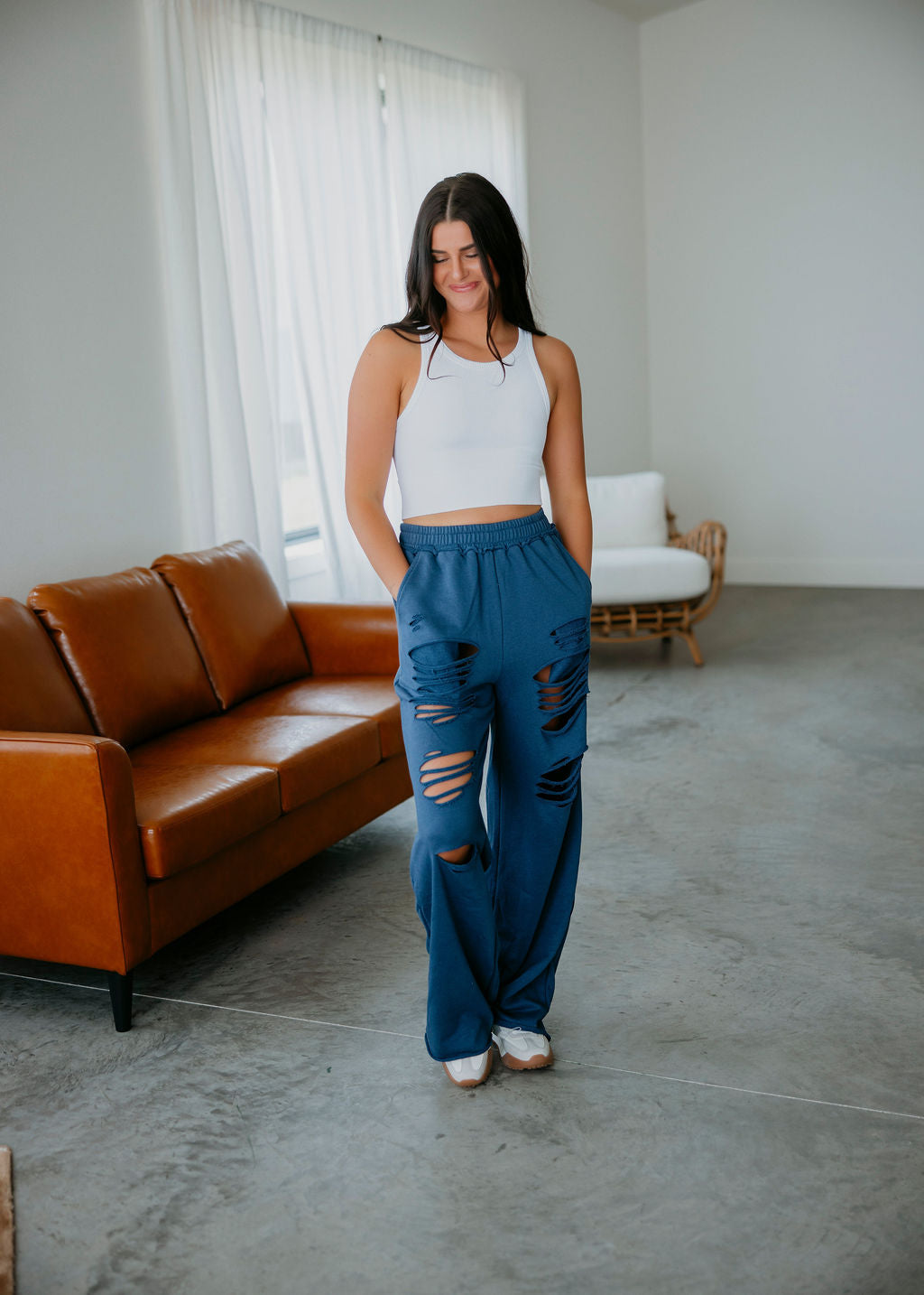 Allyn Distressed Sweatpants