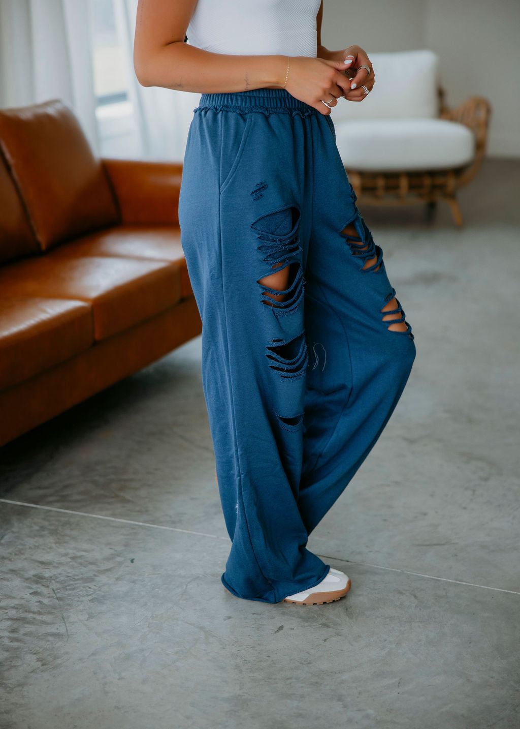 Allyn Distressed Sweatpants