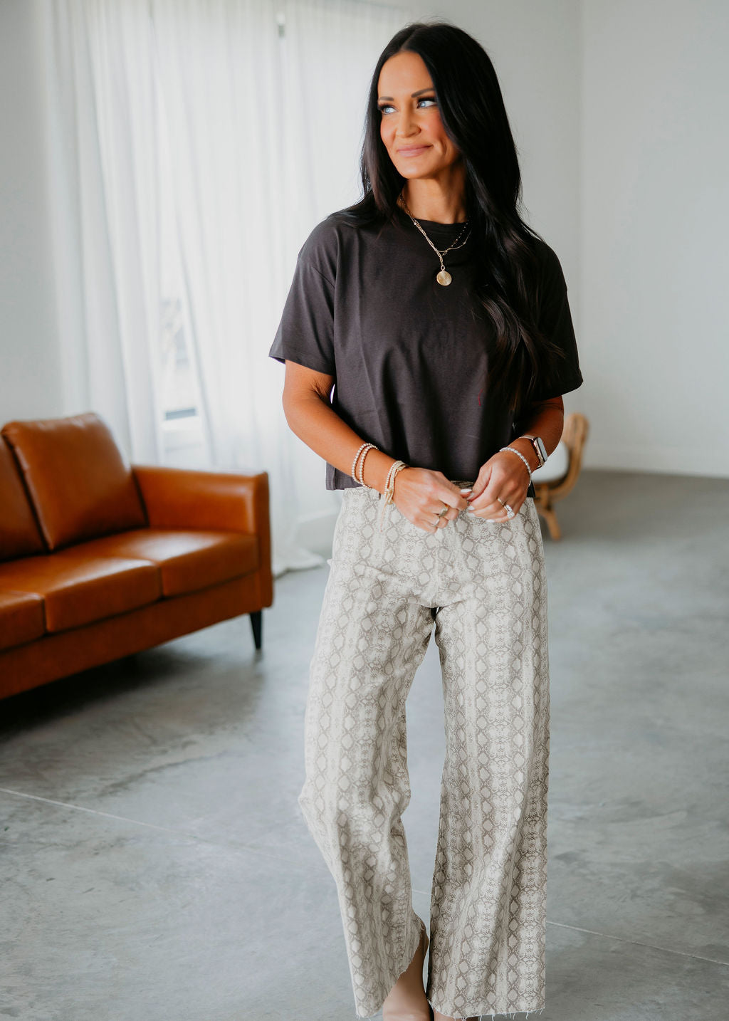 Chloe Crop Tee by Lily & Lottie