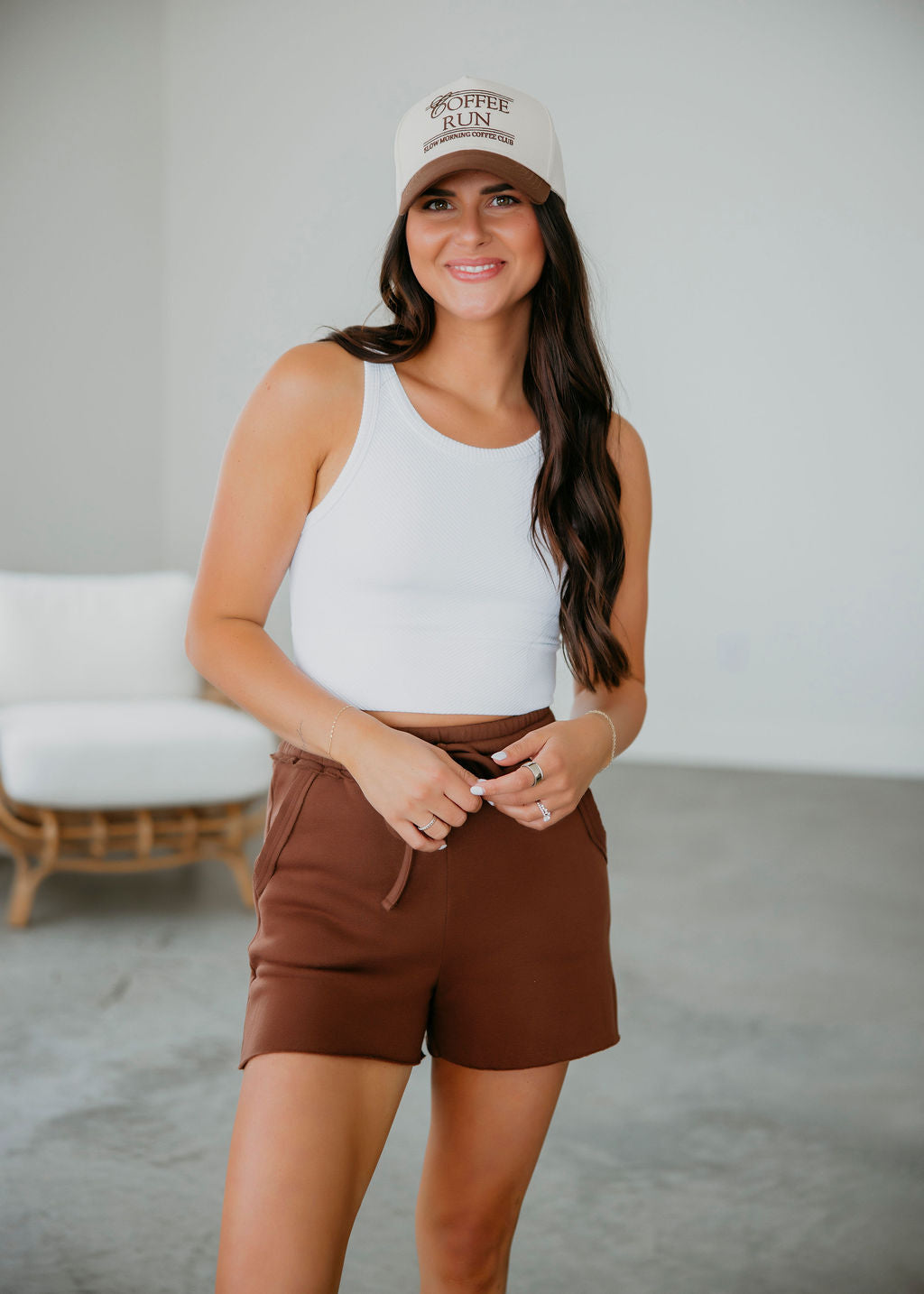 Saddi Raw Hem Sweat Shorts