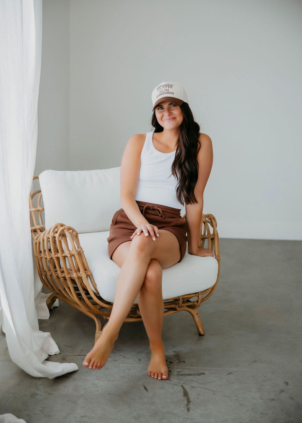 Saddi Raw Hem Sweat Shorts