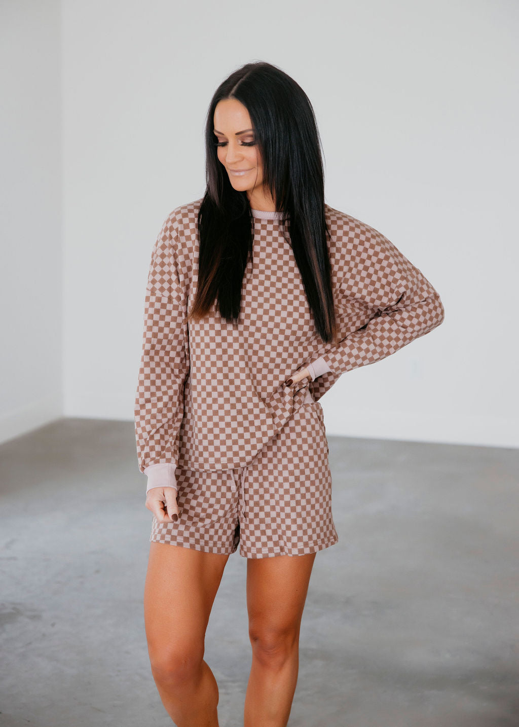 image of Kallin Checkered Short Set