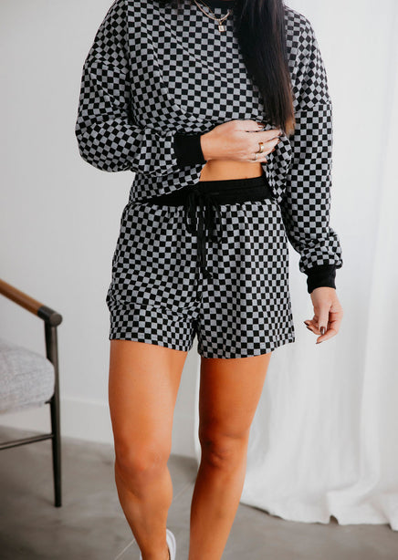 Kallin Checkered Short Set