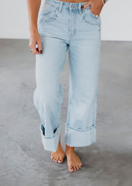 Stormie Vervet Cuffed Jeans