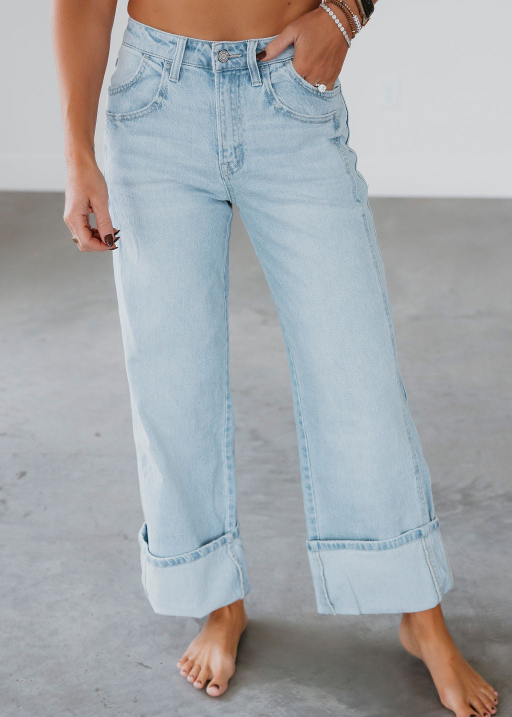 image of Stormie Vervet Cuffed Jeans