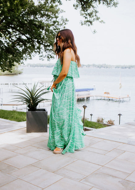 Santorini Strapless Maxi Dress