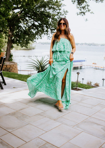 Santorini Strapless Maxi Dress