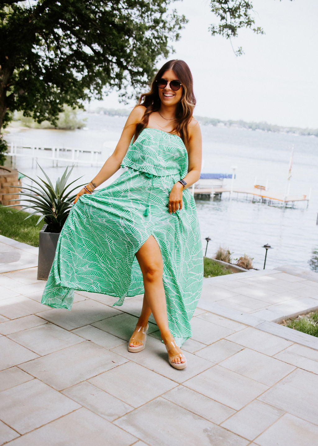 Santorini Strapless Maxi Dress