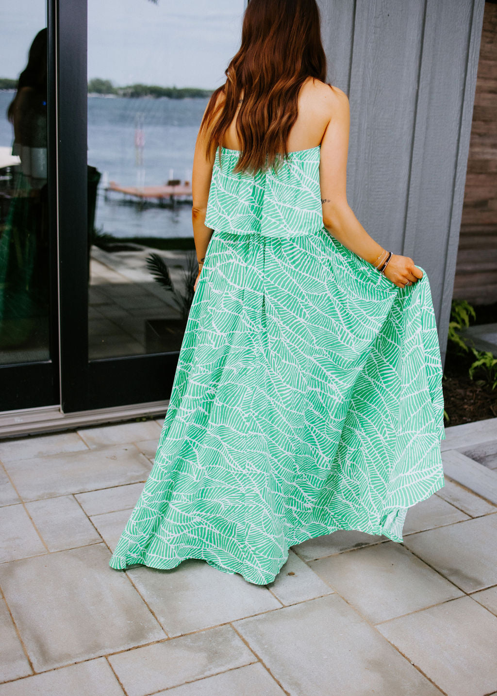 Santorini Strapless Maxi Dress