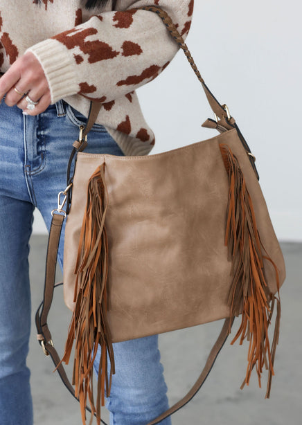 Talyn Fringe Hobo Bag product view