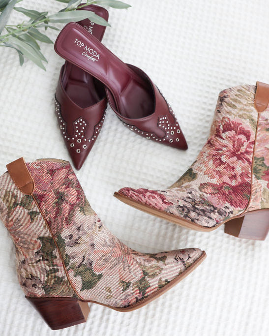 Maeve Tapestry Booties