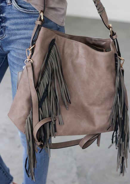 Talyn Fringe Hobo Bag product view