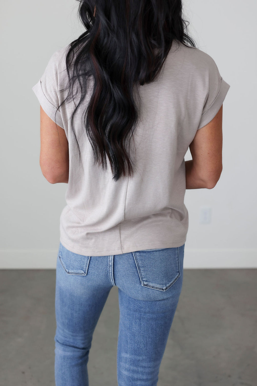 Terrah Roll Cuff Tee