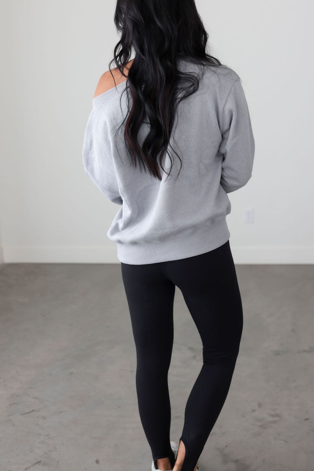 Beckham Off Shoulder Sweatshirt