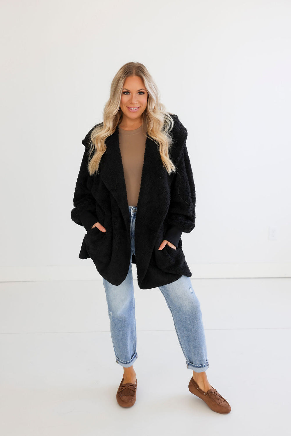 Mari Fur Hooded Cardigan