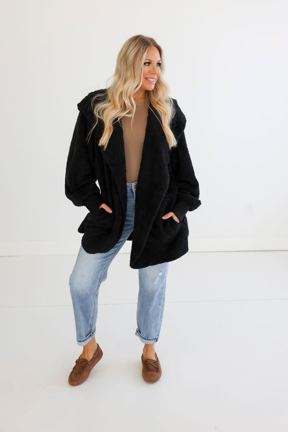 Mari Fur Hooded Cardigan
