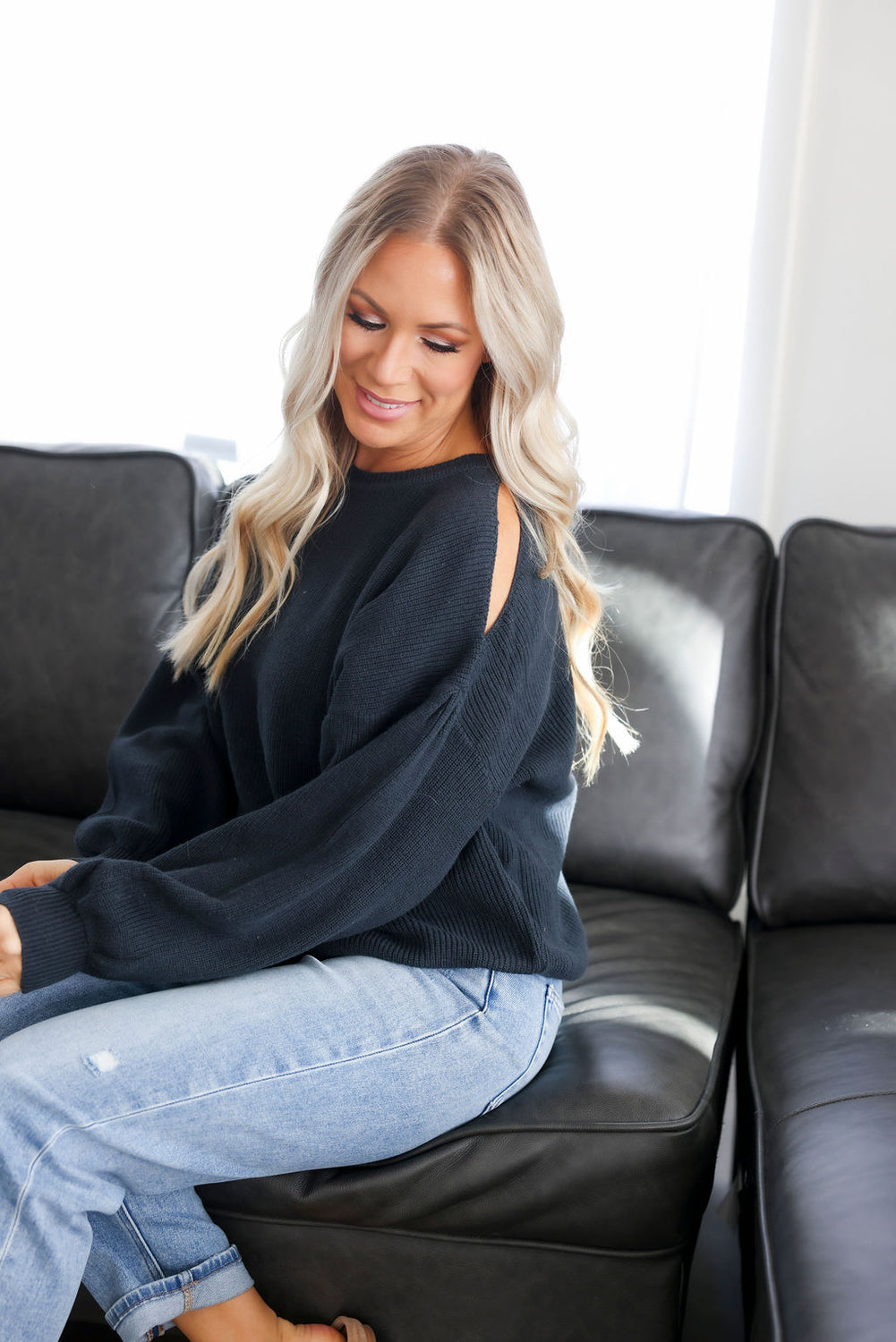 Hera Cold Shoulder Sweater