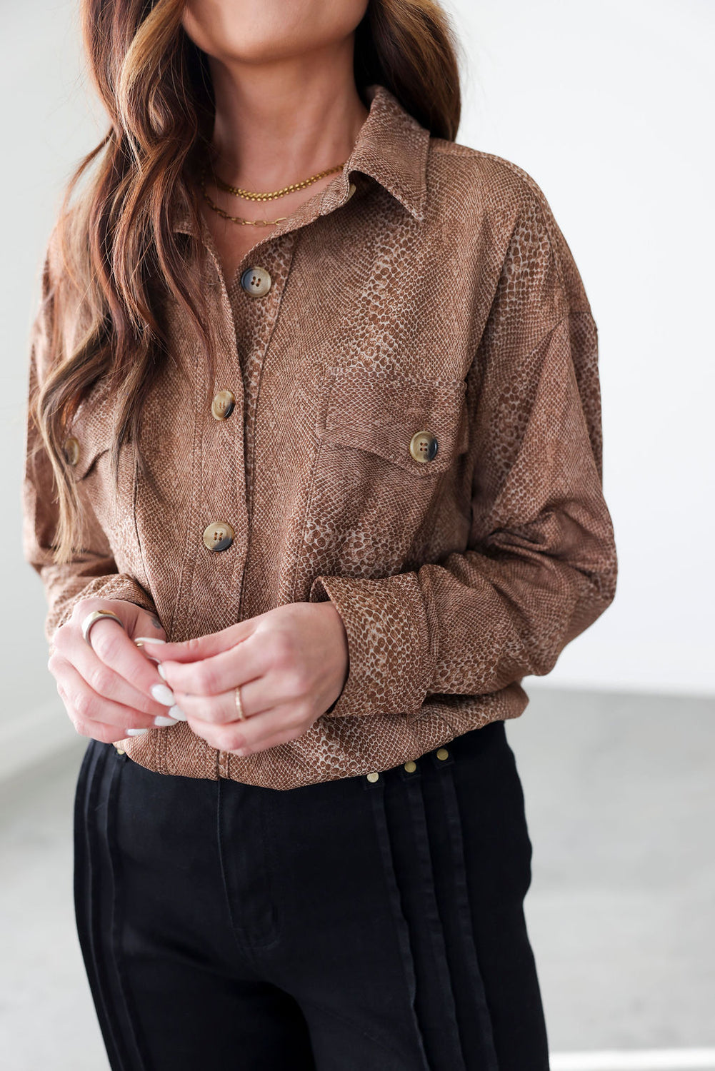 Klay Snake Print Shirt