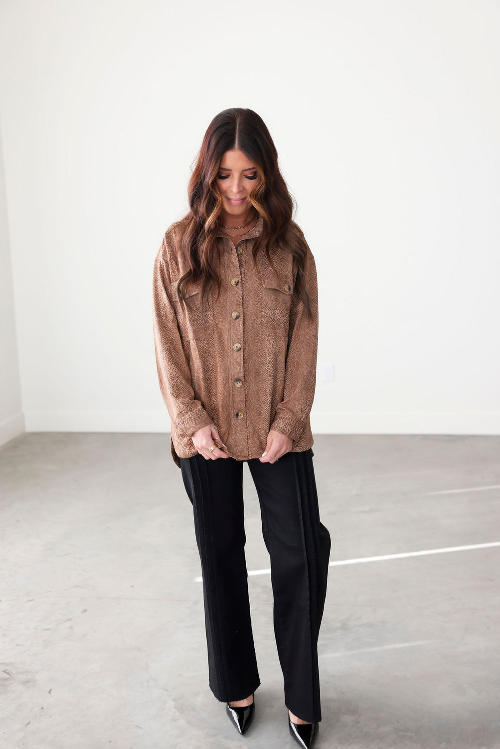 Klay Snake Print Shirt