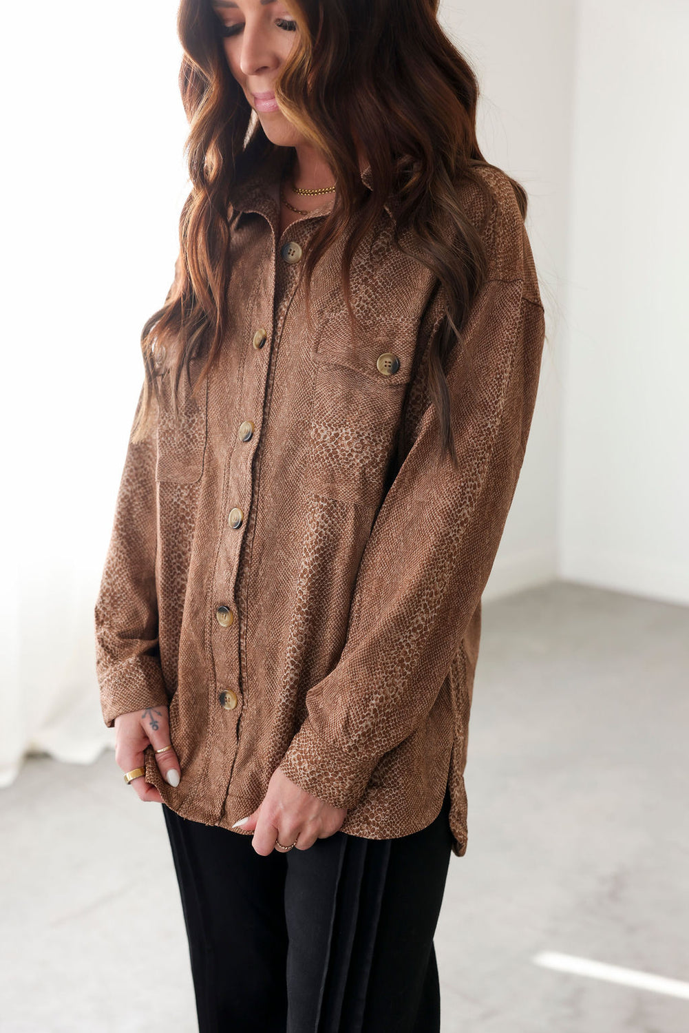 Klay Snake Print Shirt