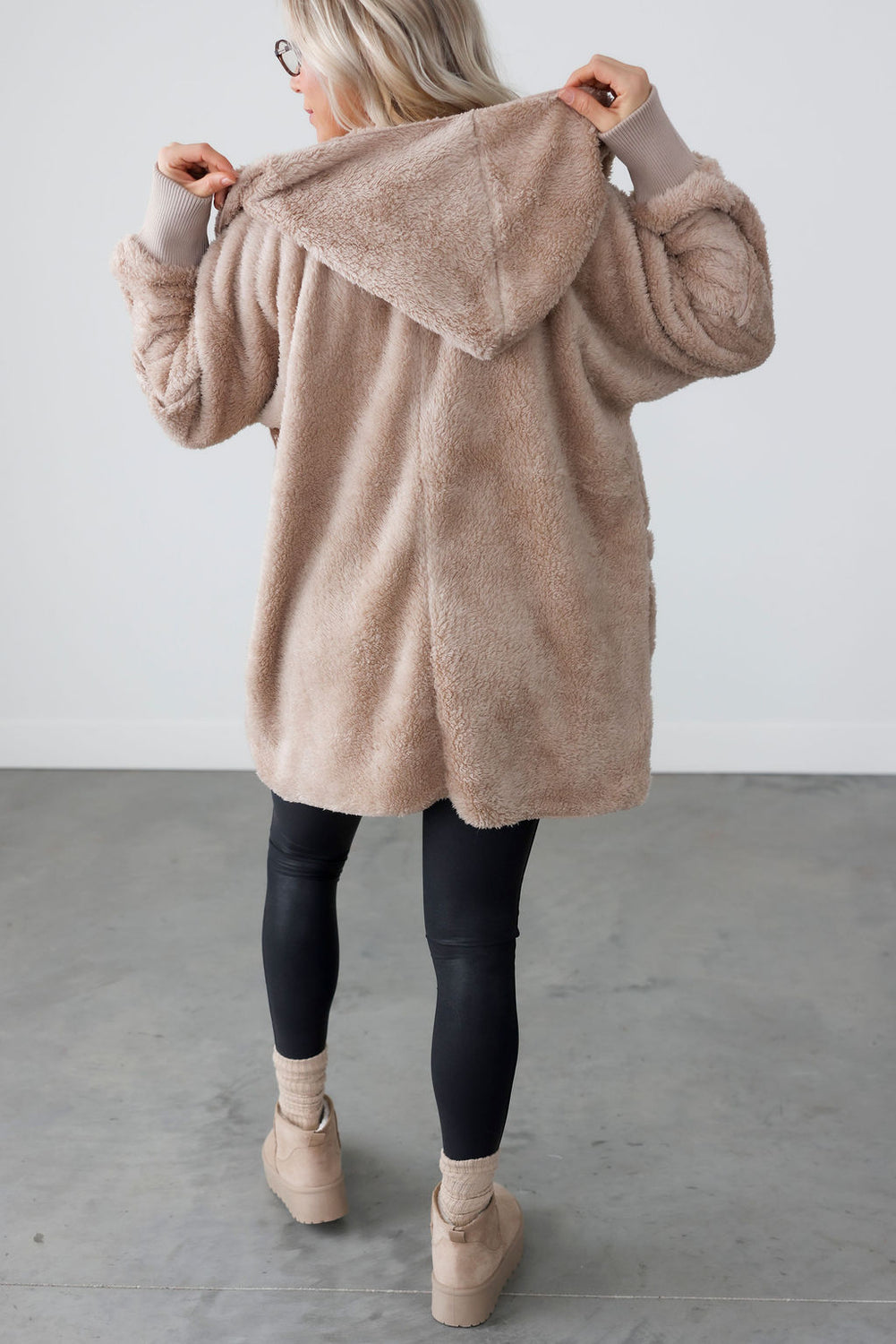 Mari Fur Hooded Cardigan