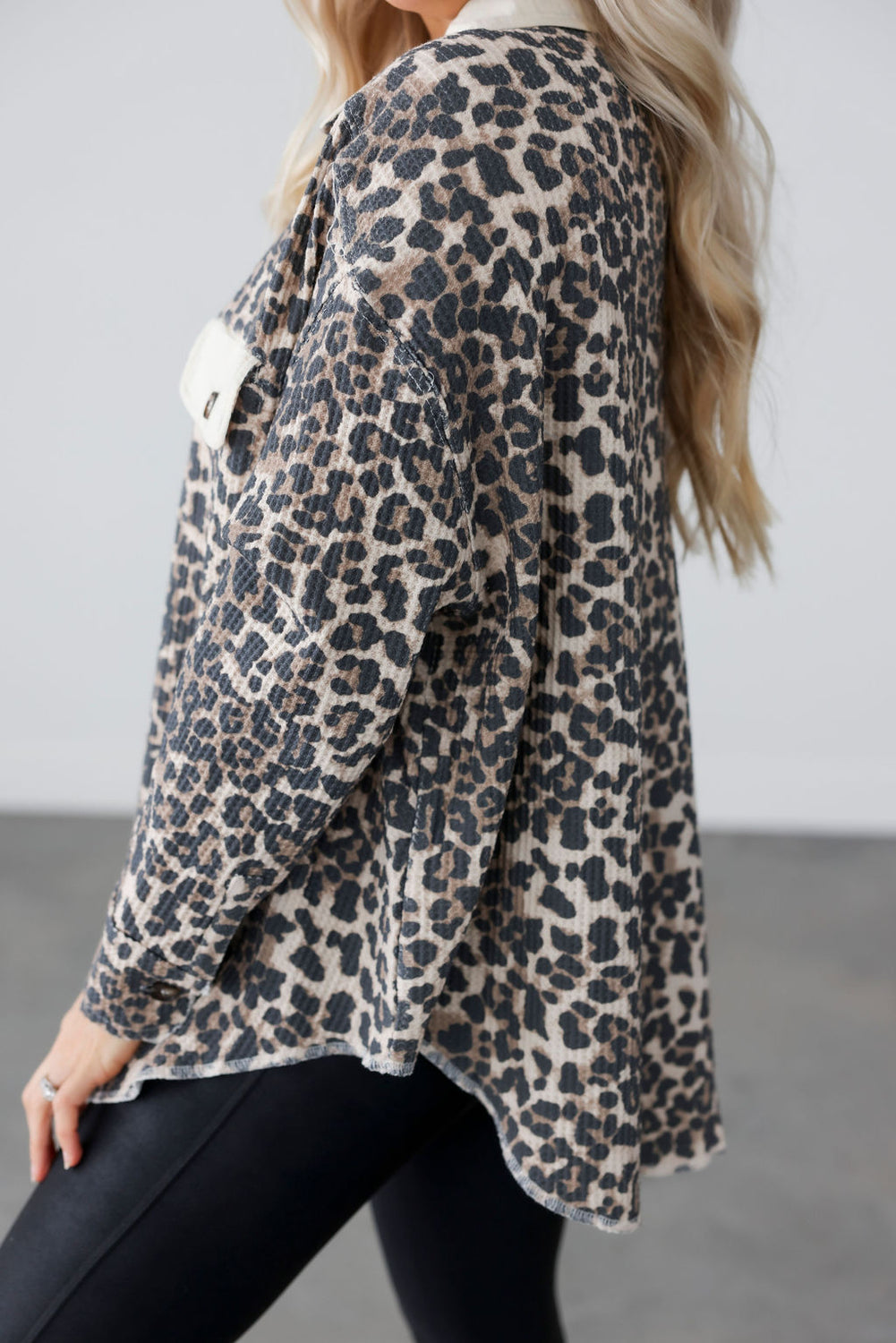 Cassie Thermal Print Shacket