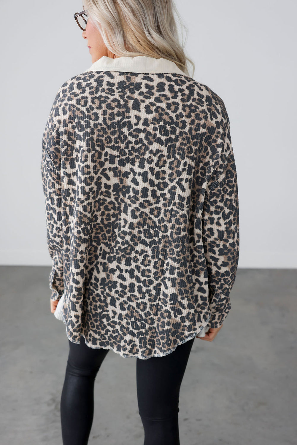 Cassie Thermal Print Shacket