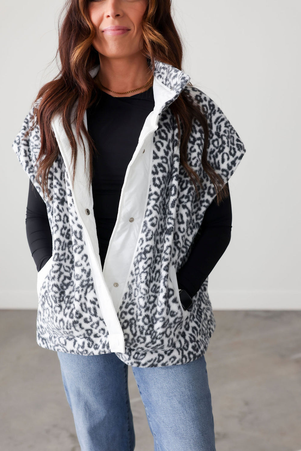 Kleo Leopard Padded Vest