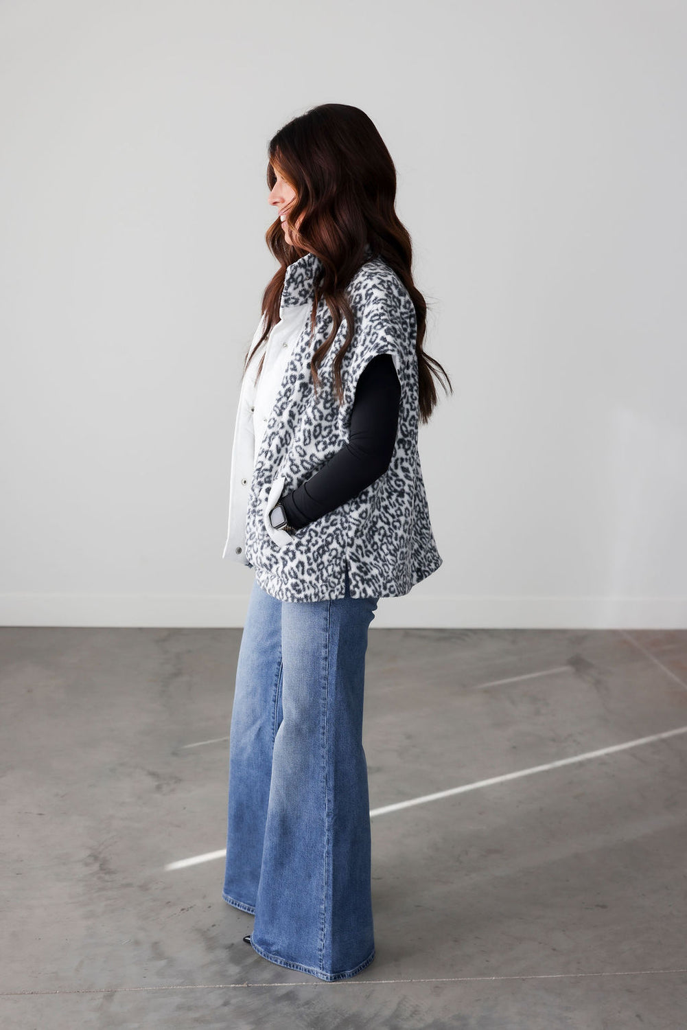 Kleo Leopard Padded Vest