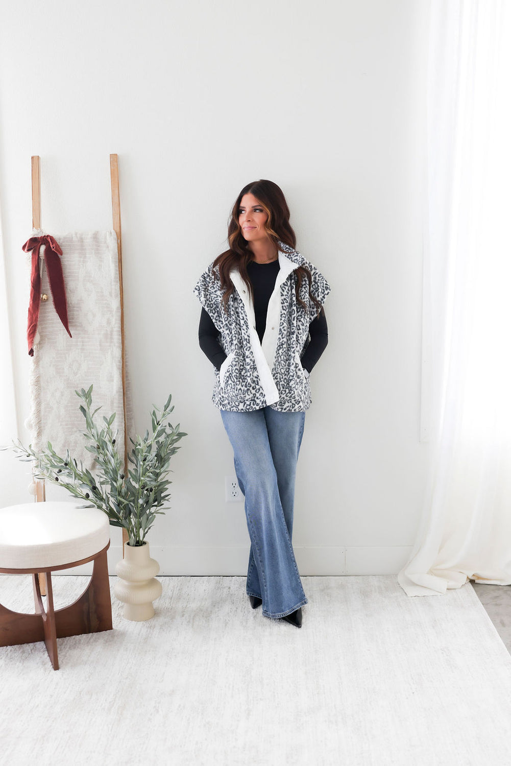 Kleo Leopard Padded Vest