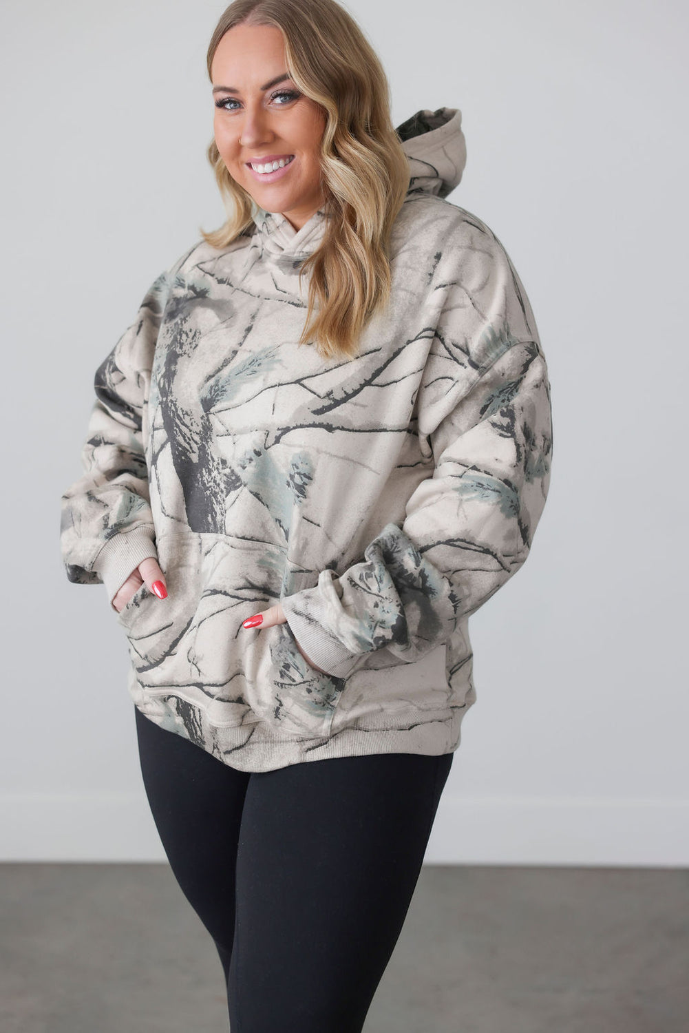 Mist Dune Camo Hoodie by Lily & Lottie